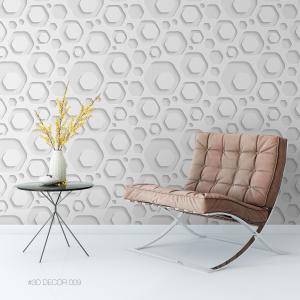 Papel de parede 3d 09 Vinil adesivo fosco 0,10 0,58x3,0m 4x0 fosco Refile 